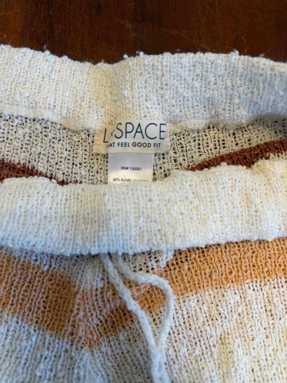 L*Space Sun Seeker Striped Knit Shorts Coastal Cover-Up